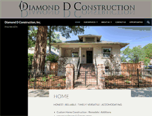 Tablet Screenshot of diamonddconstructioninc.com